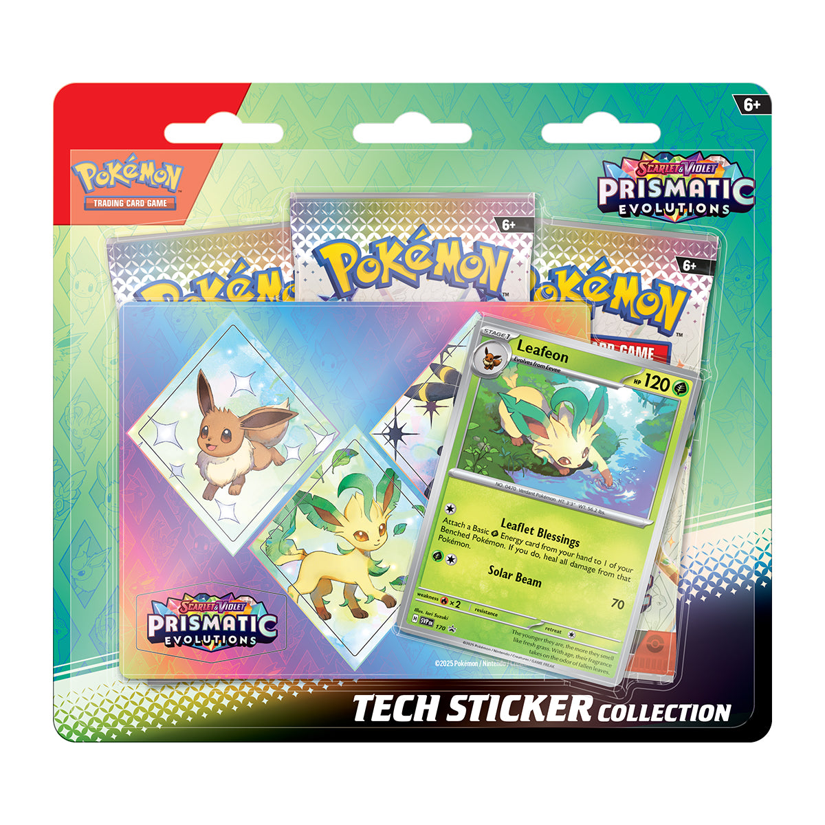 Prismatic Evolutions Tech Sticker Collection (Leafeon)