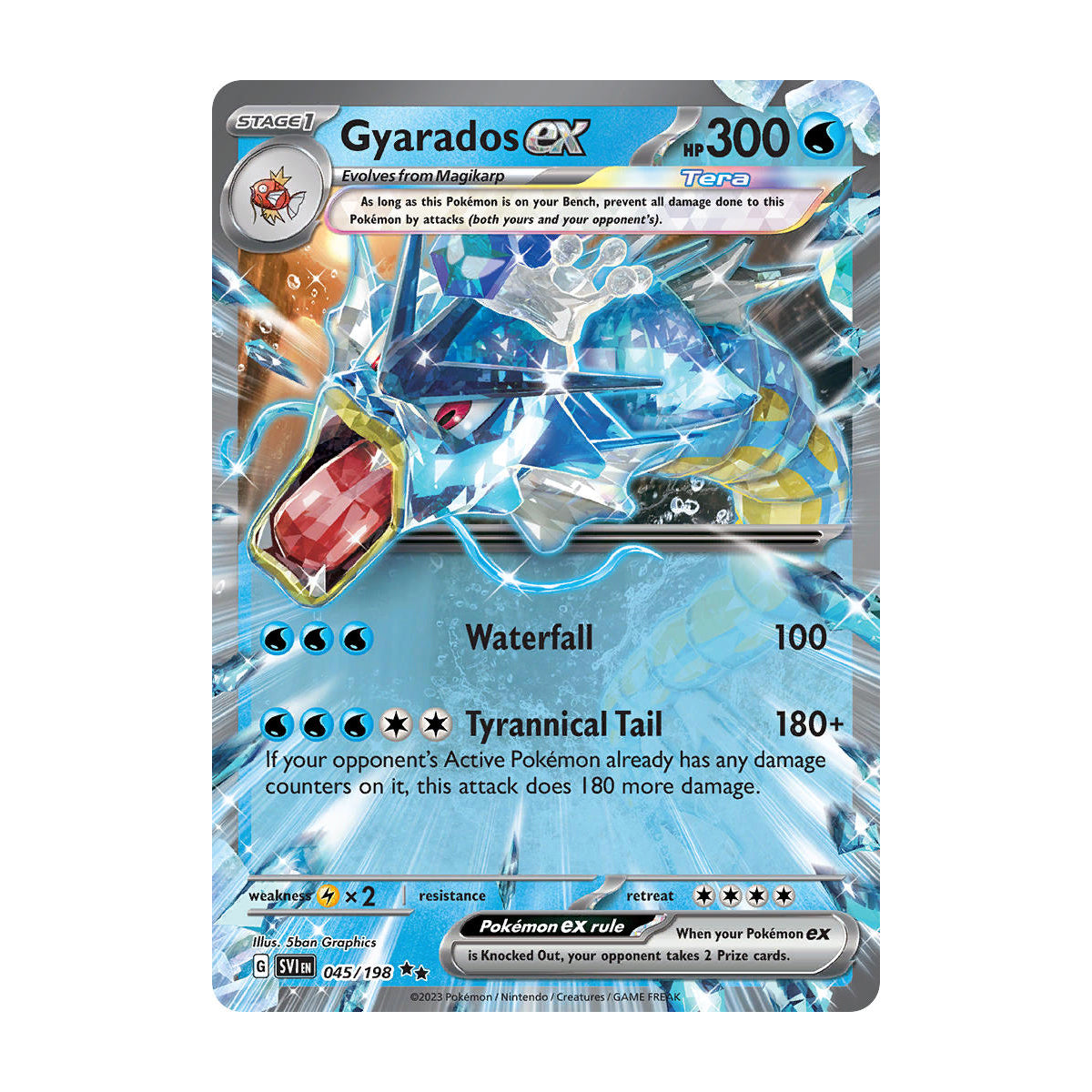 Gyarados ex 045/198 - Scarlet & Violet Base - Single Card