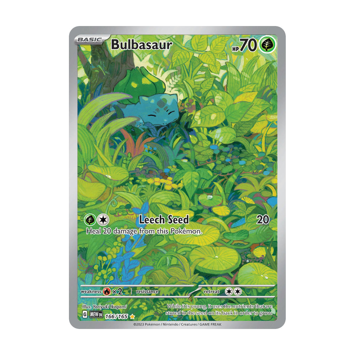 Bulbasaur 166/165 - Scarlet & Violet 151 - Single Card 120HP Bulbasaur 166/165 - Scarlet & Violet 151 - Single Card 120HP