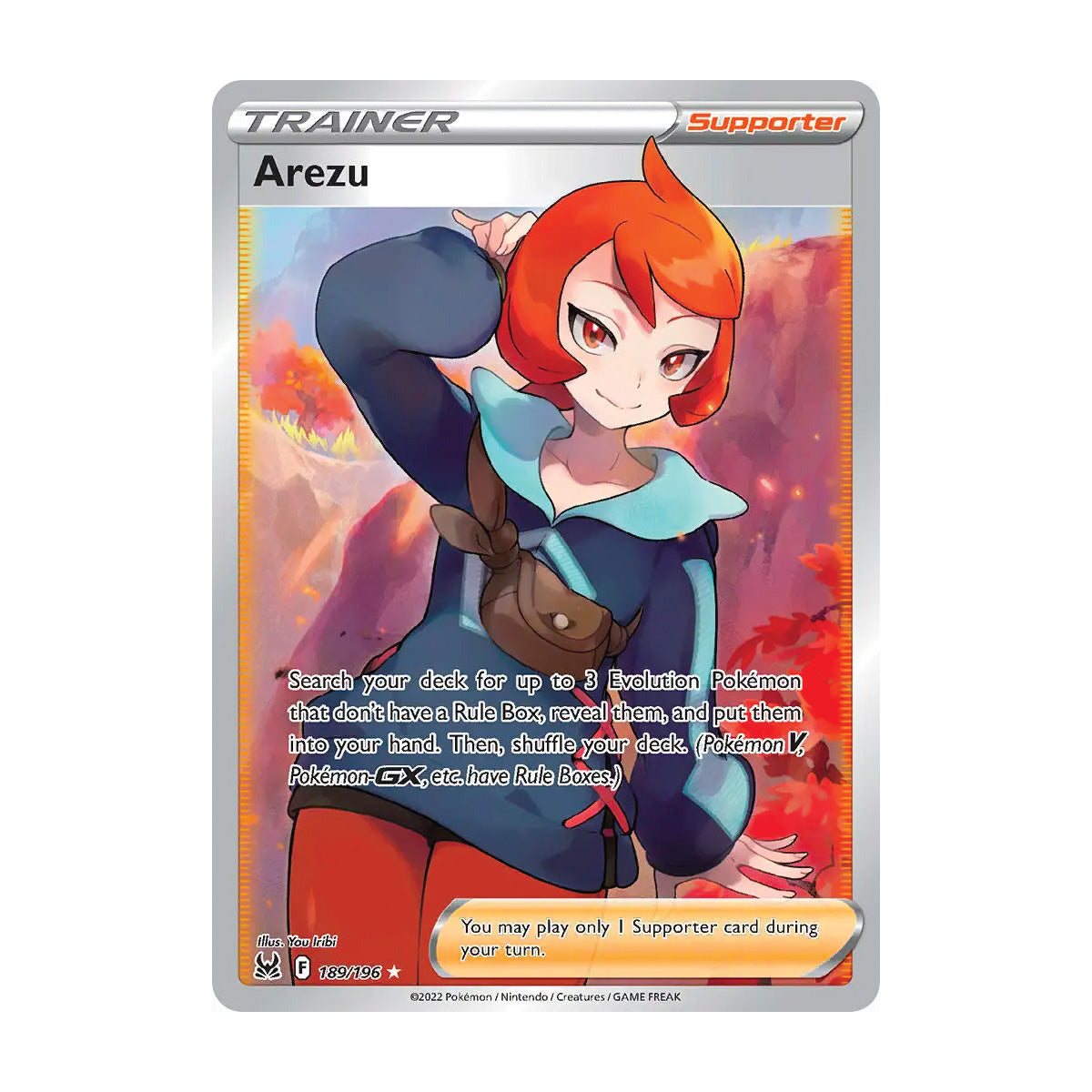 Arezu (Full Art) 189/196 - Lost Origin - Single Card 120HP Arezu (Full Art) 189/196 - Lost Origin - Single Card 120HP