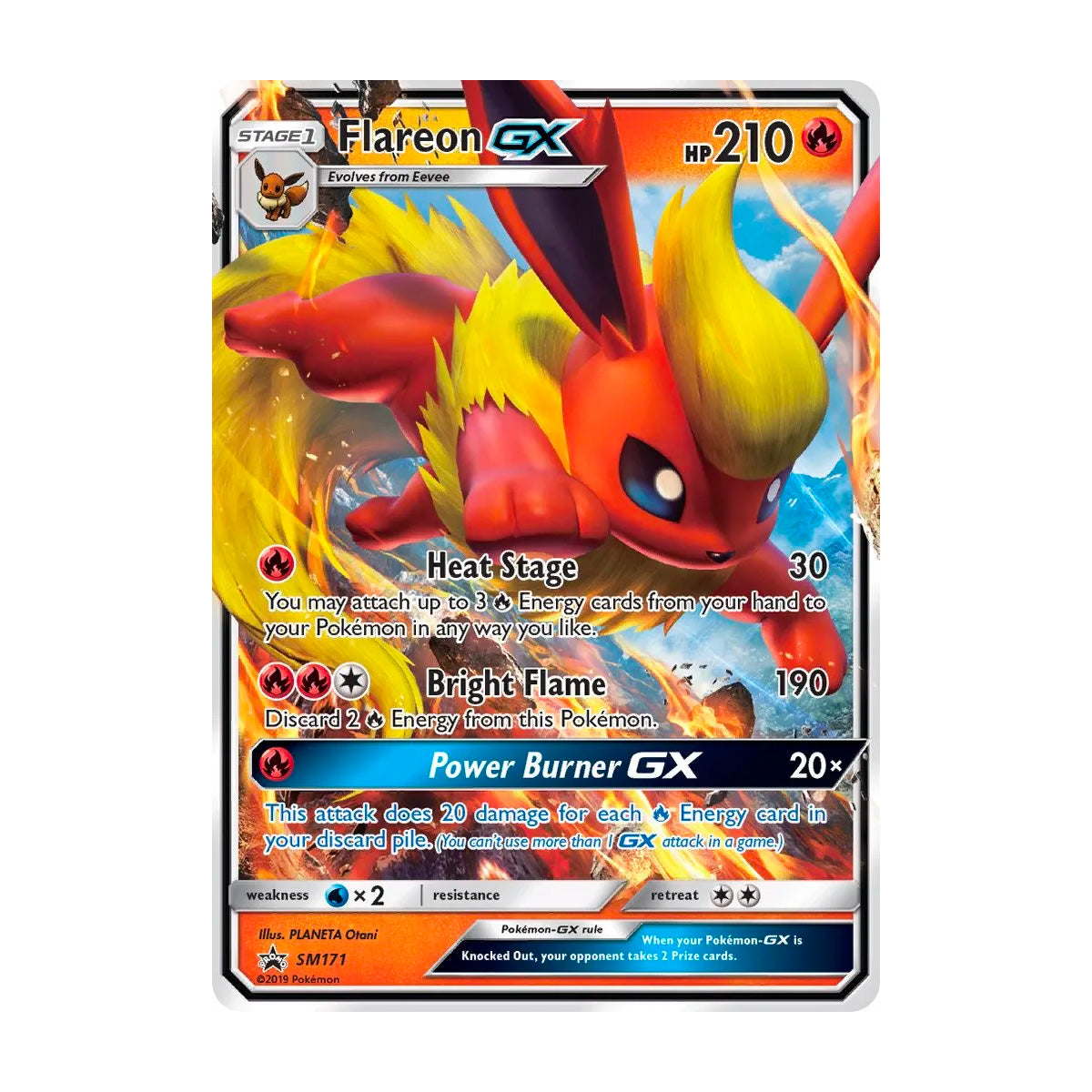 Flareon GX SM171 - Black Star Promo - Single Card