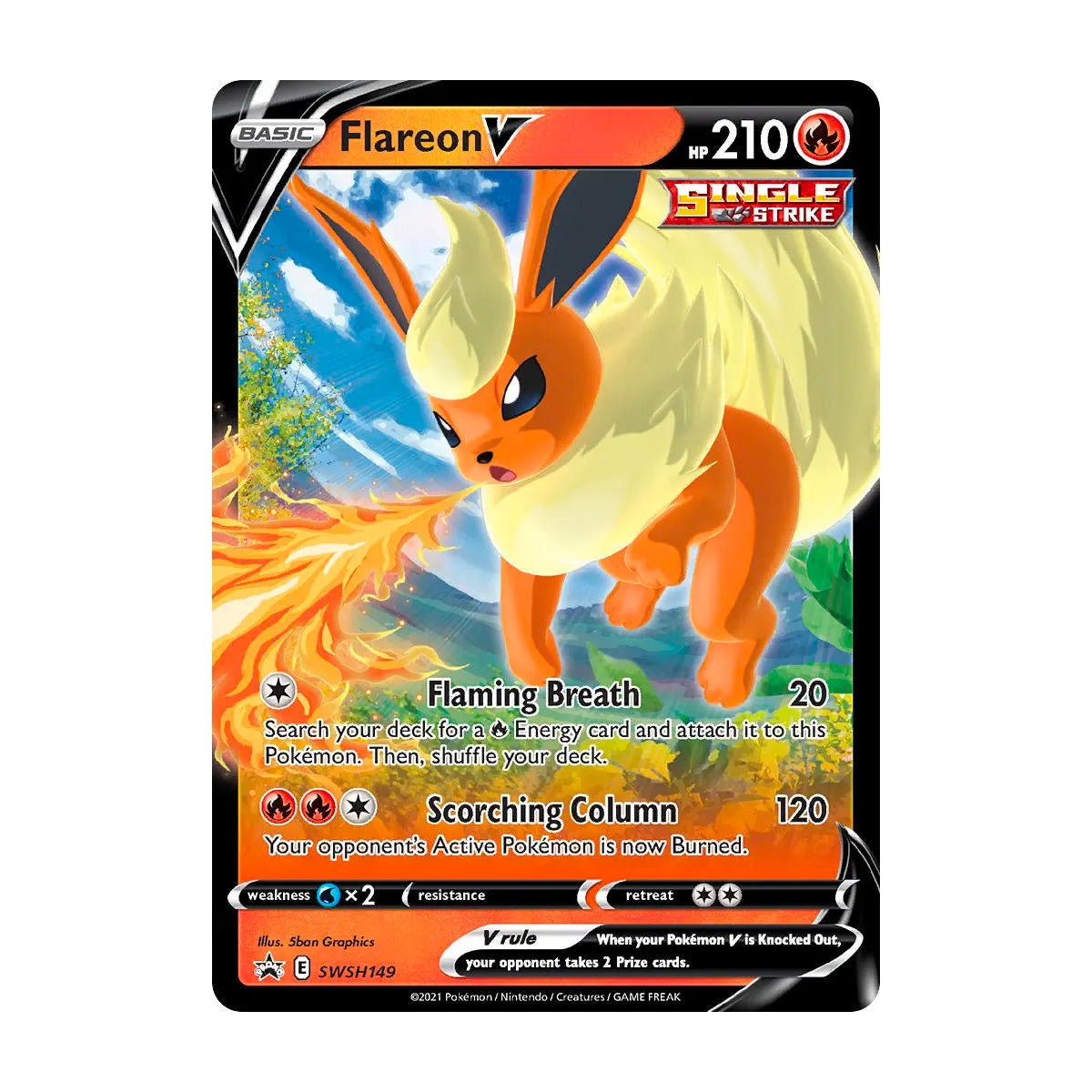 Flareon V SWSH149 - Black Star Promo - Single Card