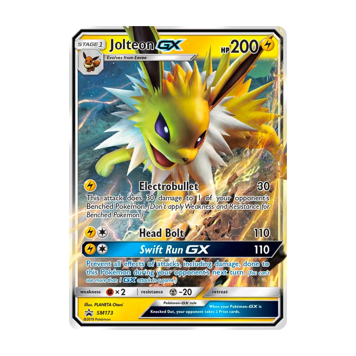 Jolteon GX SM173 - Black Star Promo - Single Card