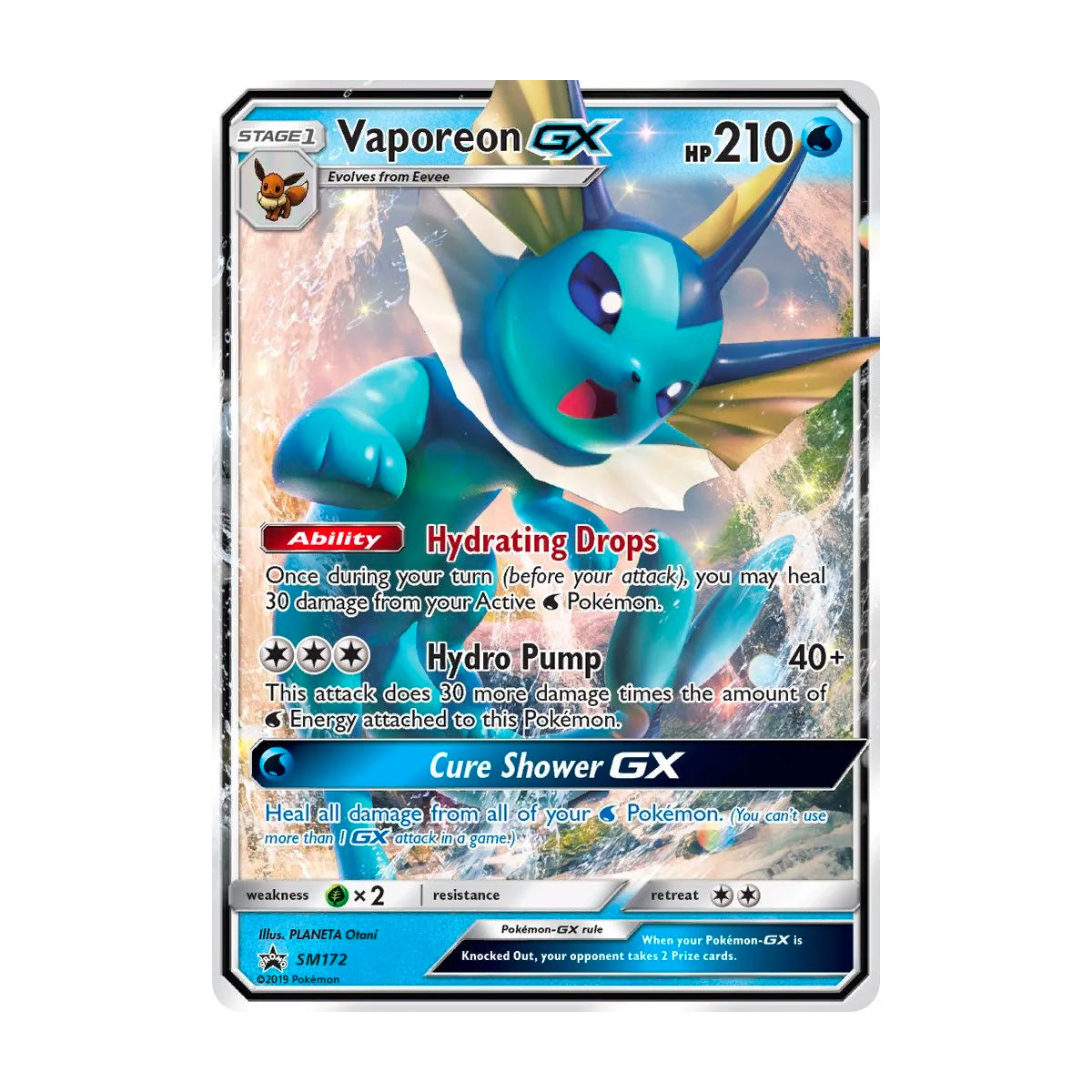 Vaporeon GX SM172 - Black Star Promo - Single Card