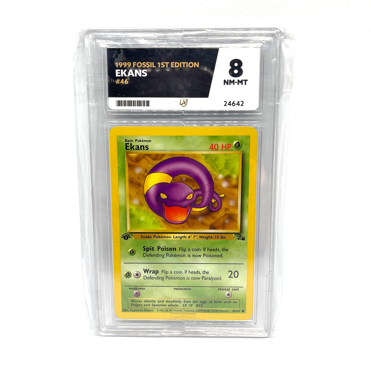 Ekans #46 Fossil 1st Edition 1999 - ACE NM-MT 8