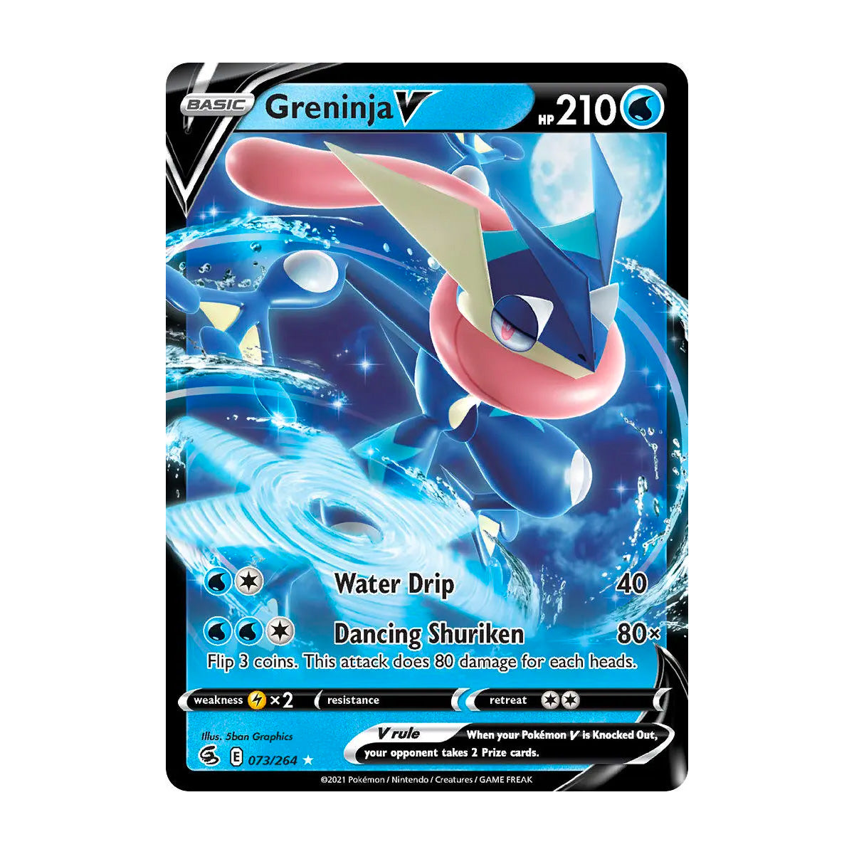 Greninja V 073/264 - Fusion Strike - Single Card