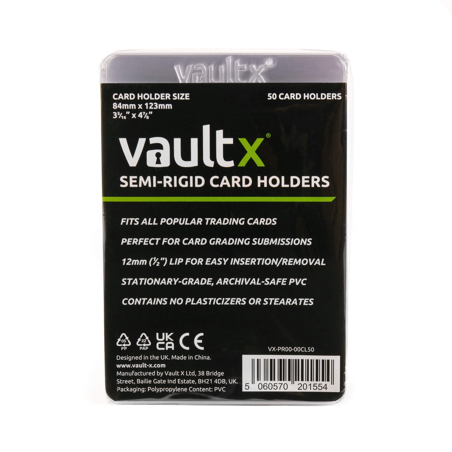 Semi-Rigid Card Holders - Vault X