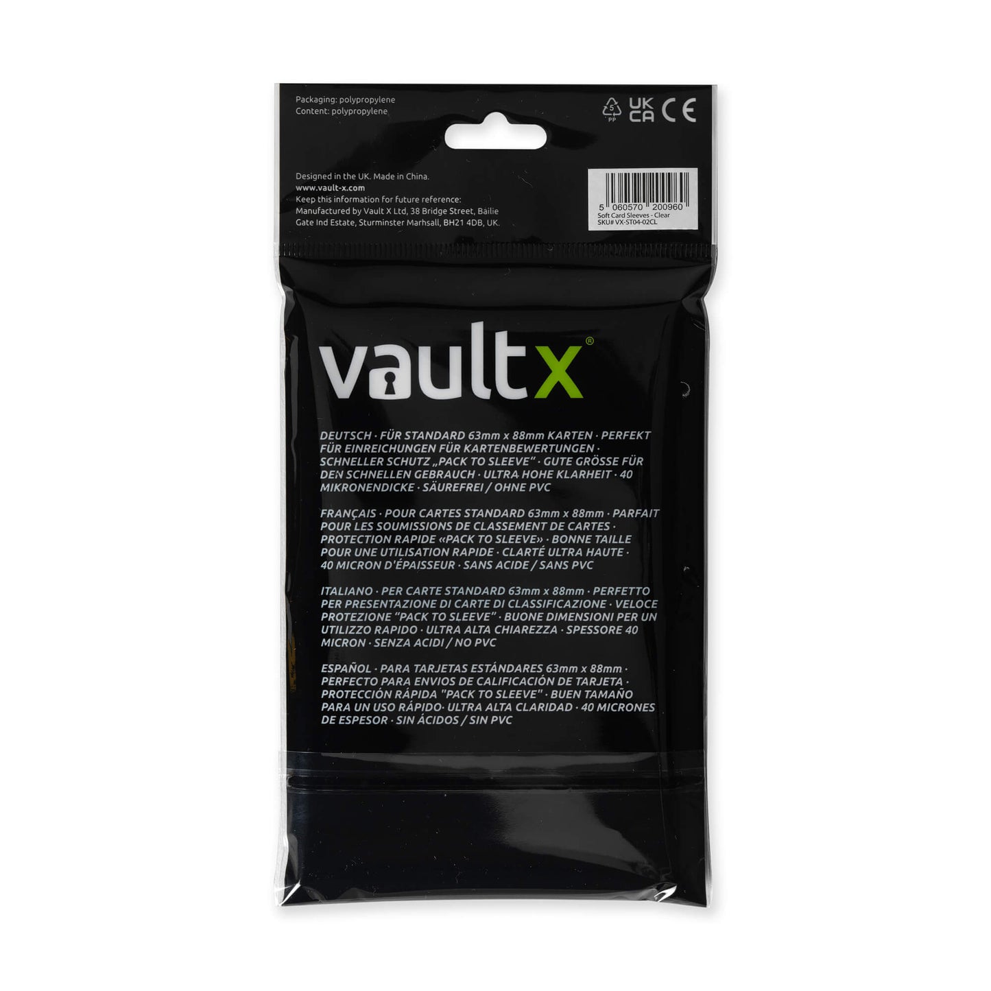 Soft Card Sleeves - Vault X