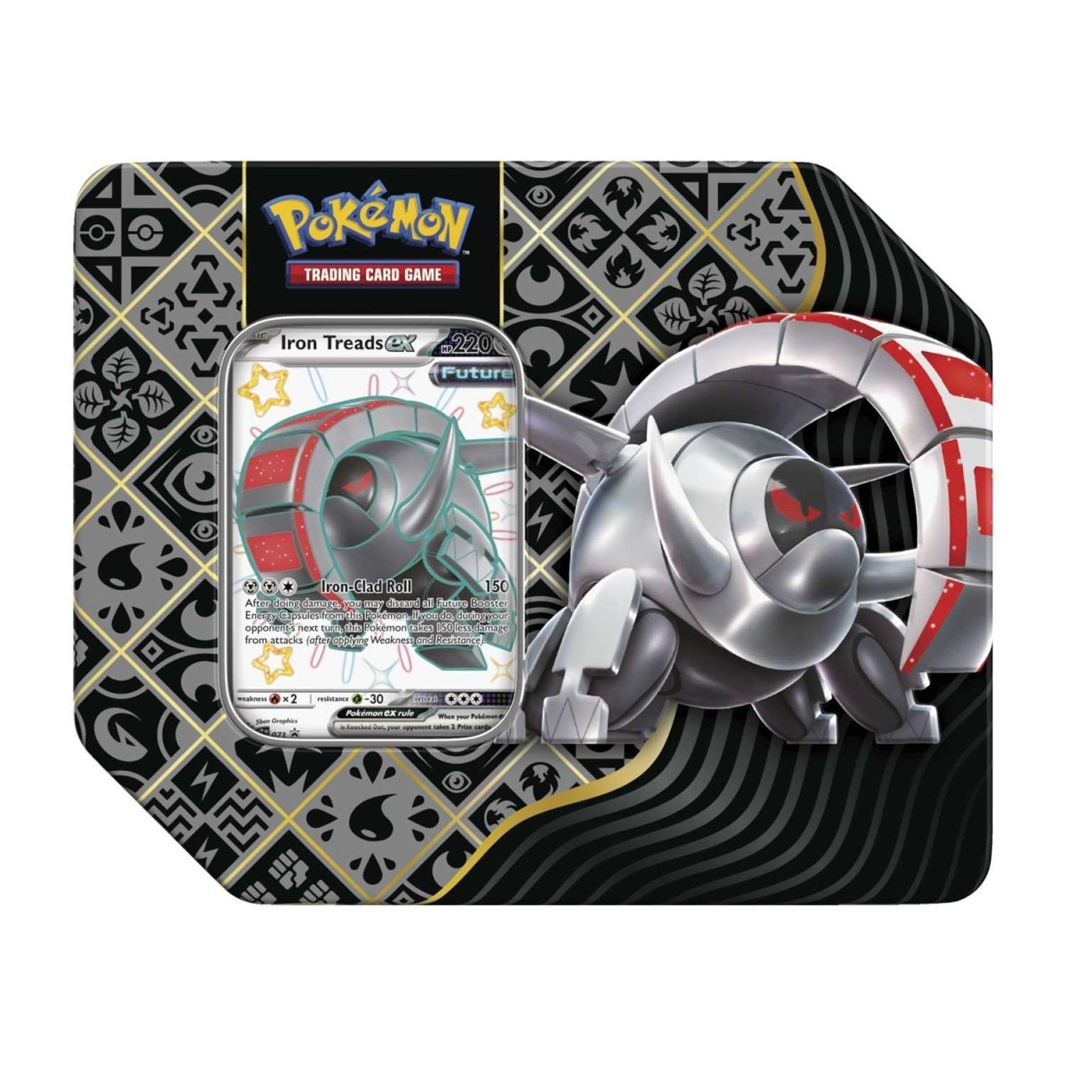 Paldean Fates 7inch Tin (Shiny Iron Treads ex)
