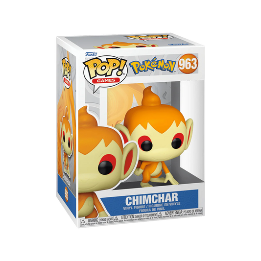 Funko Pop! Games figure of the Pokemon Chimchar inside its packaging