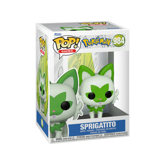 Funko Pop! Games packaging for Sprigatito from Pokemon