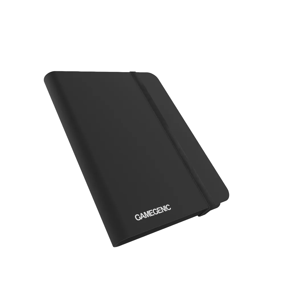 Black card holder with 'GAMEGENC' branding on a white background