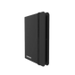 Black Gamegenic Casual 8-Pocket Album Binder for Trading Cards, standing upright and closed