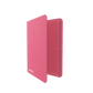 Pink Gamegenic Casual 8-Pocket Album Binder for Trading Cards, standing upright and open