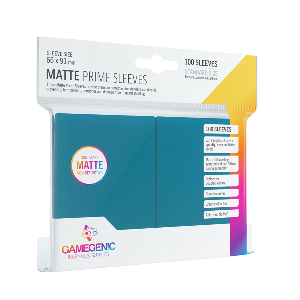 Packaging for the Gamegenic Matte Prime Blue Sleeves
