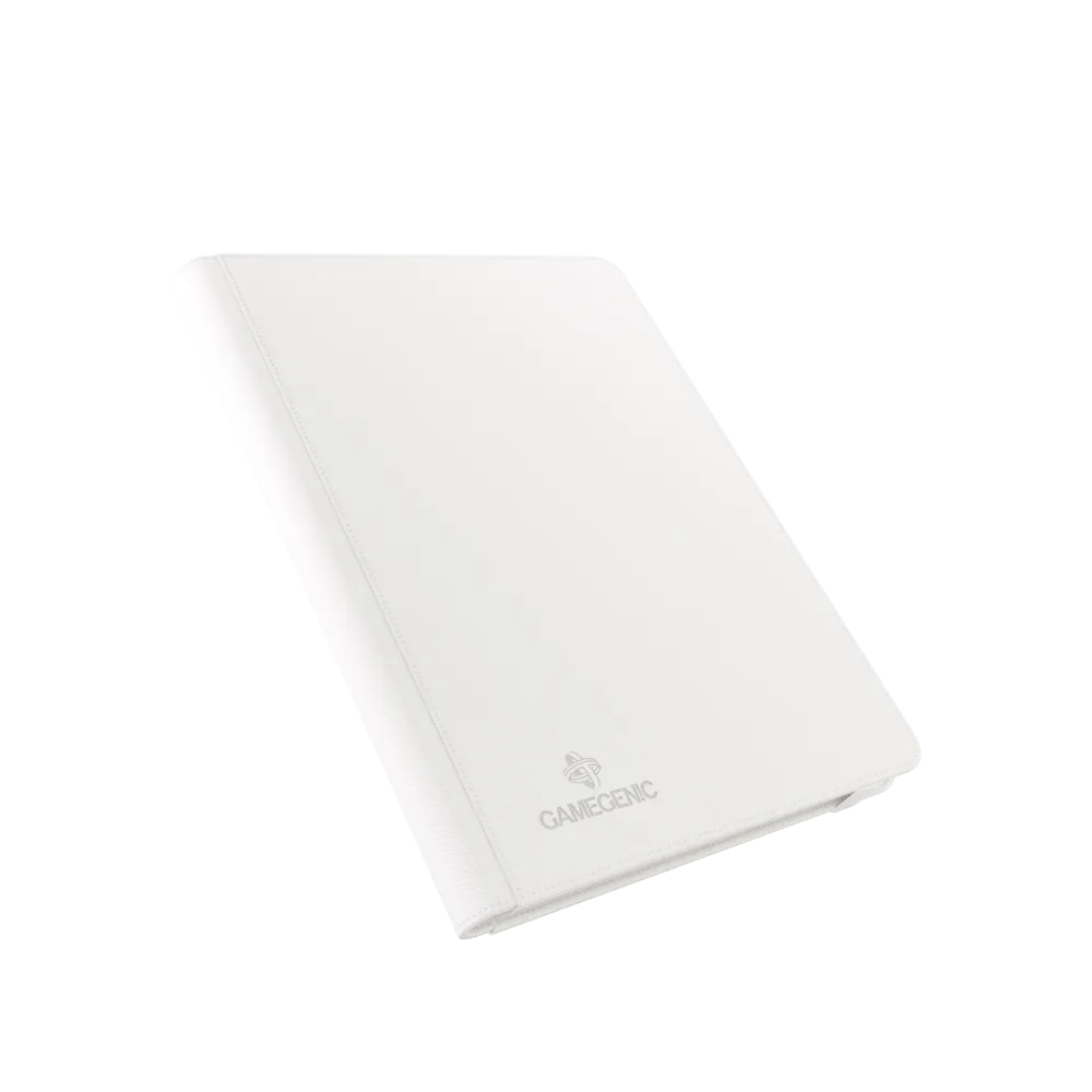 White Gamegenic Prime 18-Pocket Album, angled and closed