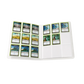 Opened White Gamegenic Prime 18-Pocket Album, with placeholder cards in the pockets