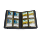 Black Gamegenic Prime 8-Pocket Album, opened with cards in
