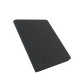 Angled shot of a Black Gamegenic Zip-Up 18-Pocket Album Binder for Trading Card, closed