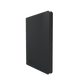 Black Gamegenic Zip-Up 18-Pocket Album Binder for Trading Card, standing upright and closed