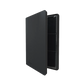 Black Gamegenic Zip-Up 18-Pocket Album Binder for Trading Card, standing upright and opened slightly