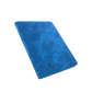 Angled shot of a closed Blue Gamegenic Zip-Up 18-Pocket Album Binder for Trading Cards,