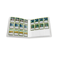 Opened White Gamegenic Zip-Up 24-Pocket Album Binder for Trading Cards, with cards in the pockets