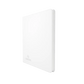 White Gamegenic Zip-Up 24-Pocket Album Binder for Trading Cards, standing upright and closed