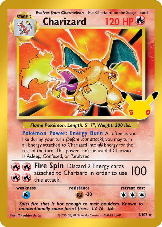 30th Celebration featured Pokémon TCG chase card