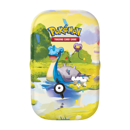 Pokémon TCG 30th Celebration Mini Tin featuring Lapras in the day artwork design