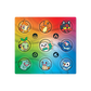 Pokémon first partner sticker sheet included in the First Partner Illustration Collection Series 1