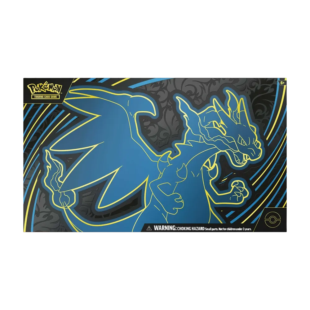 Front view image of the Mega Charizard X ex Ultra Premium Collection box