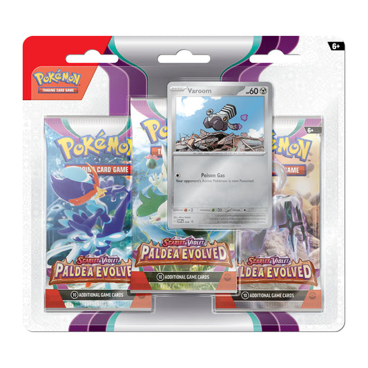 Paldea Evolved 3 Pack Booster Blister (Varoom)