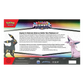 Back of the outer packaing of the Pokemon TCG: Prismatic Evolutions Premium Figure Collection box. 