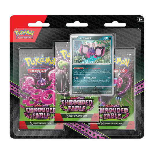 Shrouded Fable 3 Pack Booster Blister (Pecharunt)