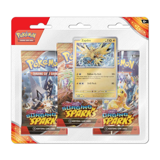 Surging Sparks 3 Pack Booster Blister (Zapdos)