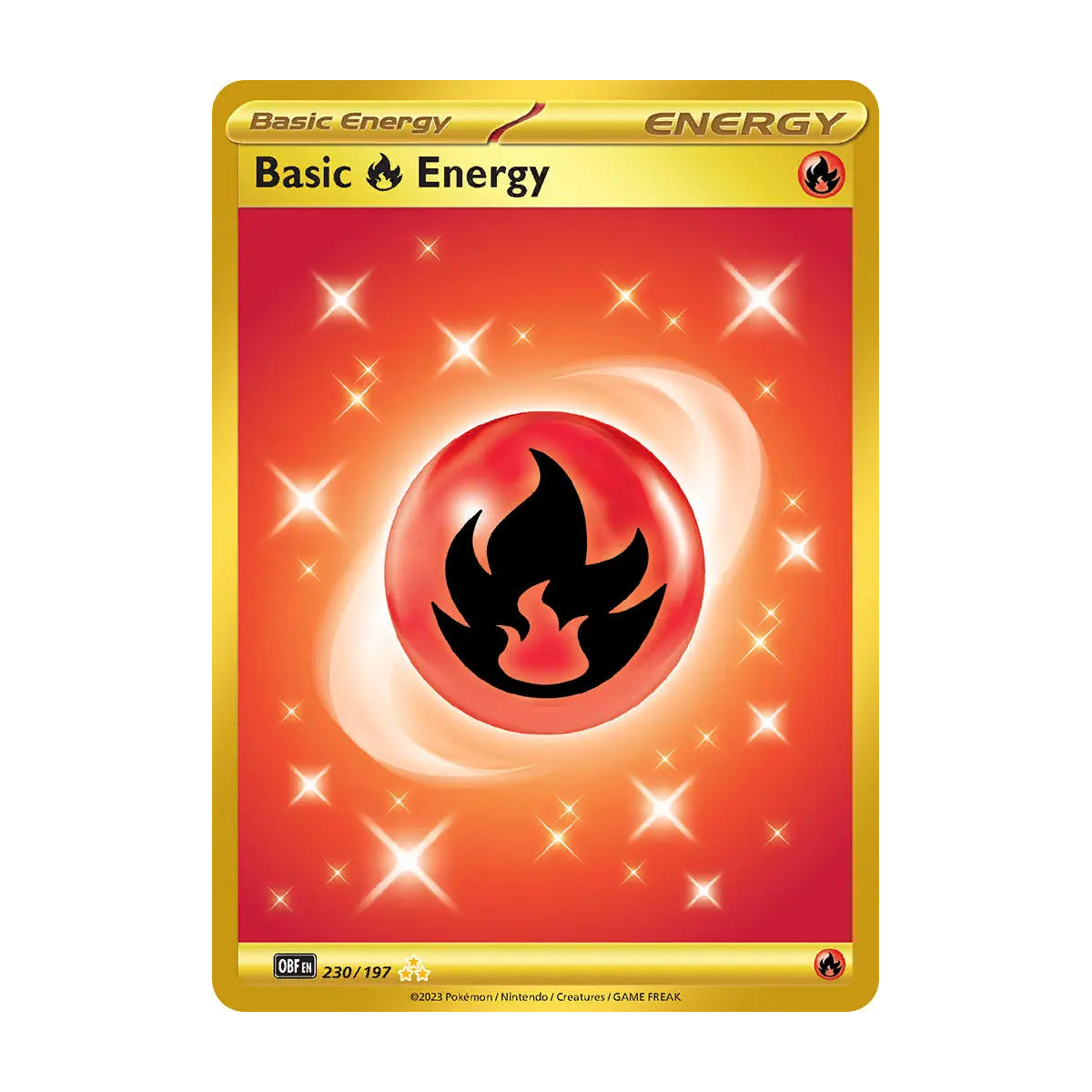 Basic Fire Energy 230/197 - Obsidian Flames - Single Card