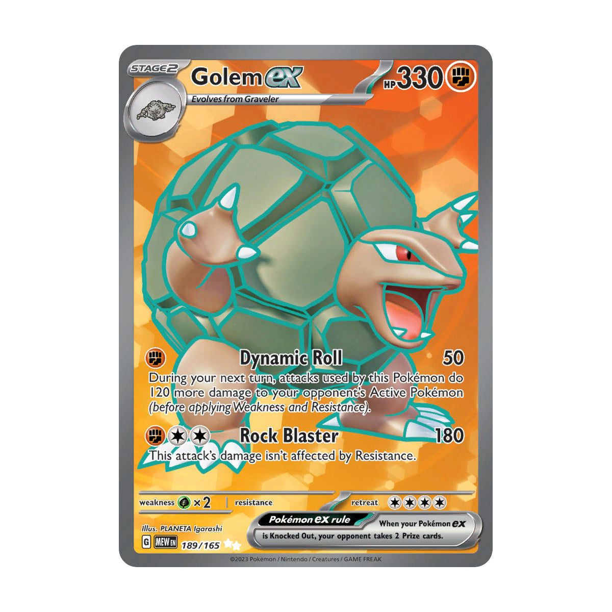 Golem ex 189/165 - Scarlet & Violet 151 - Single Card