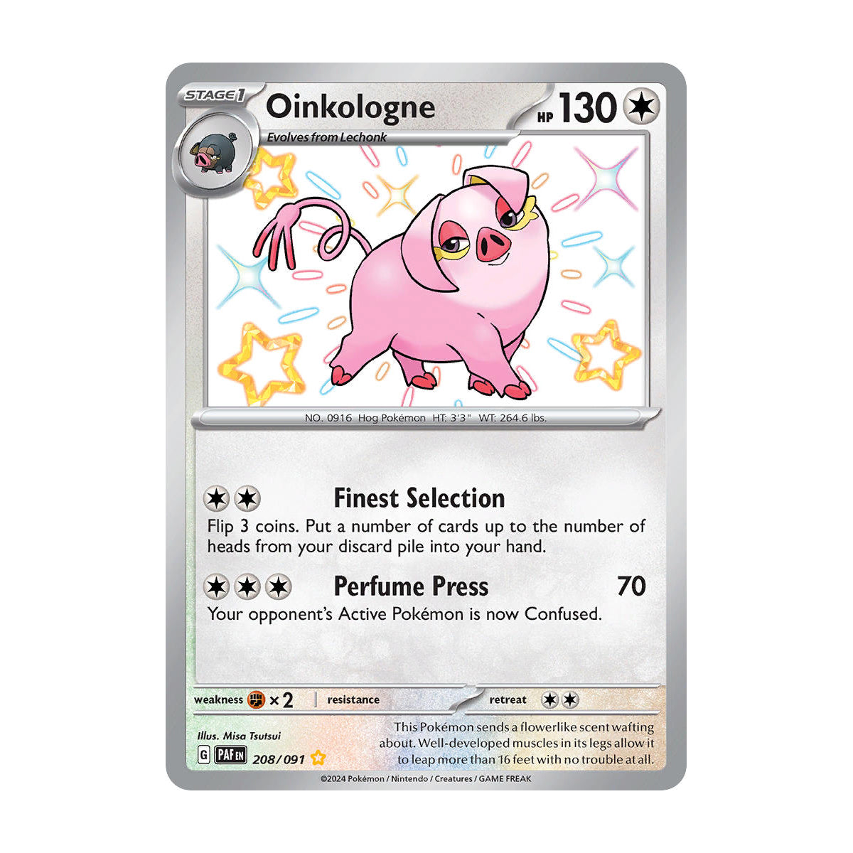 Oinkologne (Shiny) 208/091 - Paldean Fates - Single Card