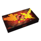 A boxed collectible product titled 'Team Rocket's Moltres' with a large stylized red-orange 'R' logo and fiery yellow/orange graphic artwork on a black box, photographed on a plain white background.
