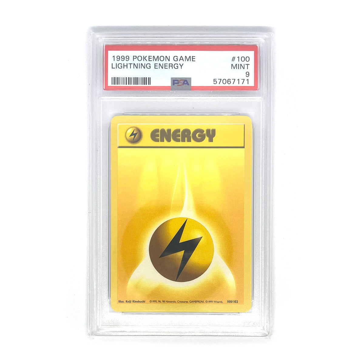 Lightning Energy #100 Base Set 1999 - PSA MINT 9