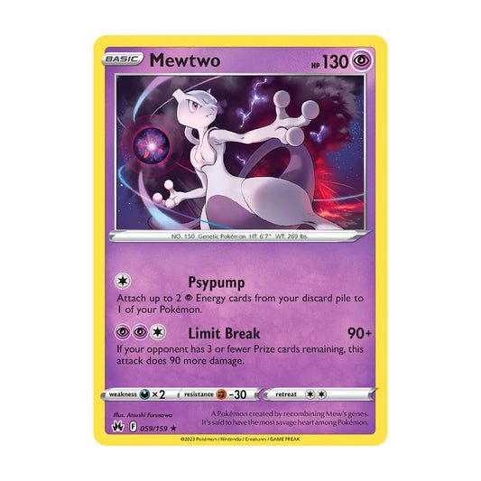 Mewtwo (Holo) 059/159 - Crown Zenith - Single Card