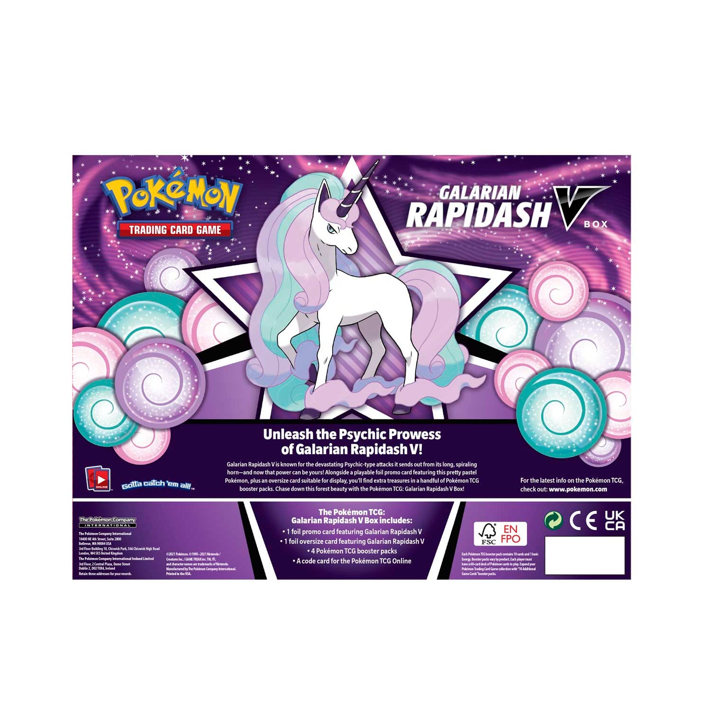 Galarian Rapidash V Box - Pokémon TCG