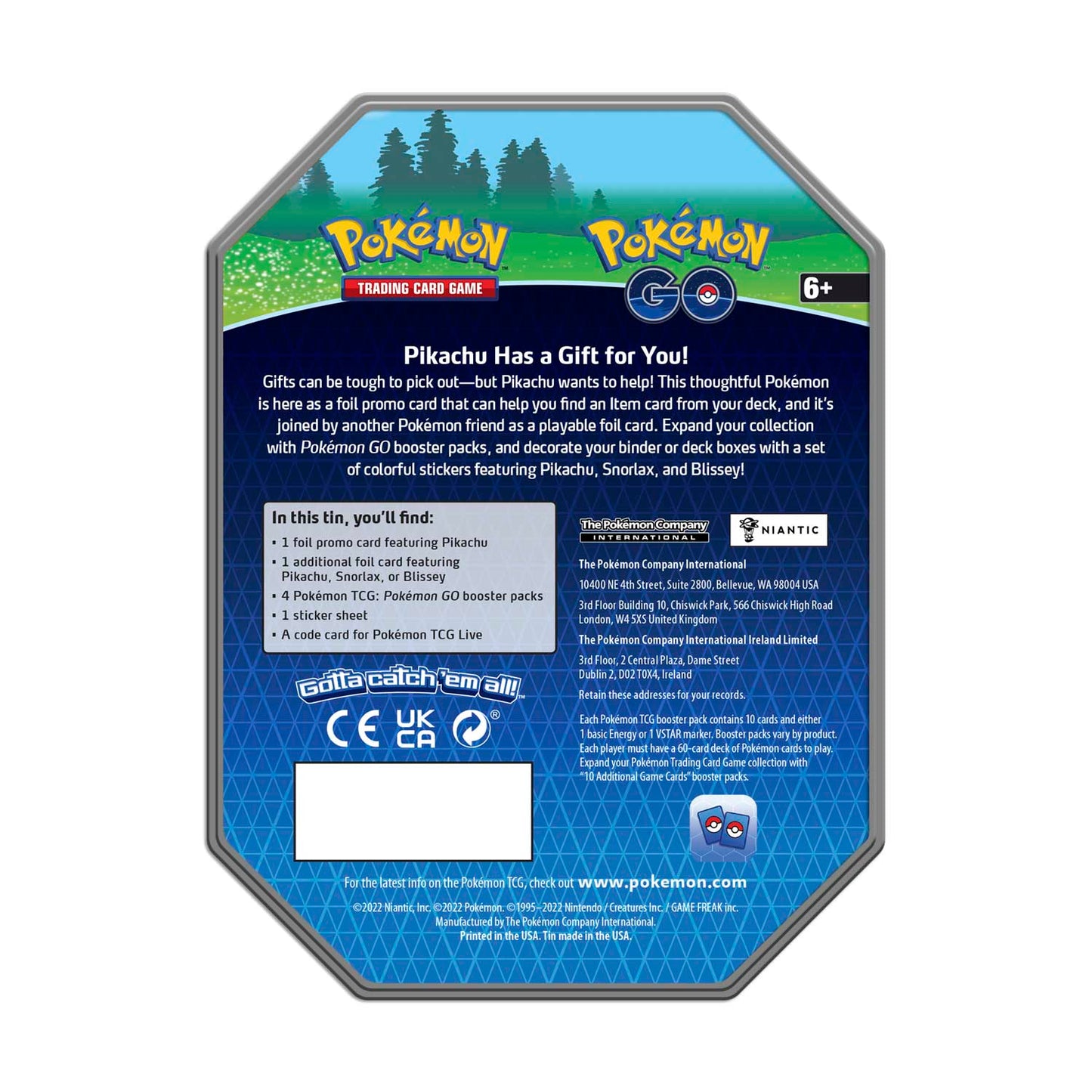 Pokémon GO Tin (Pikachu)
