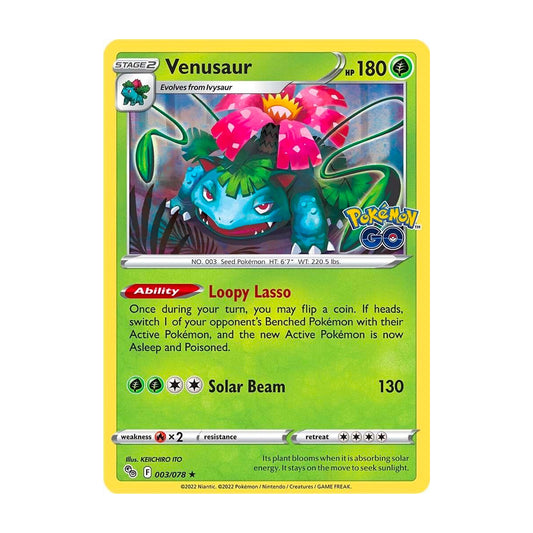Venusaur (Holo) 003/078 - Pokémon GO - Single Card